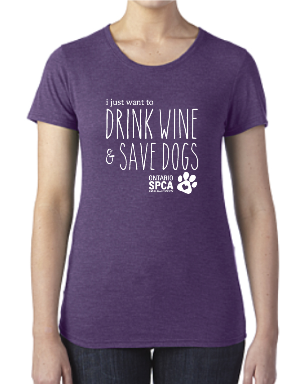 I Just Want to Drink Wine and Save Dogs TShirt